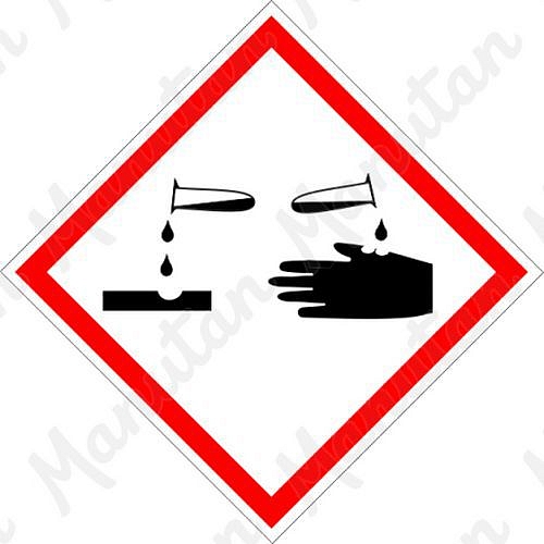 Korozivní č.05, samolepka 148 x 148 x 0,1 mm