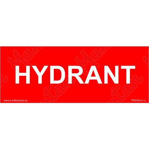 Hydrant, plast 150 x 50 x 0,5 mm