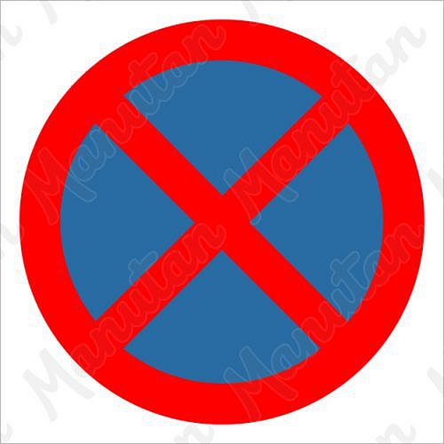 Zákaz zastavení, plast 210 x 210 x 0,5 mm