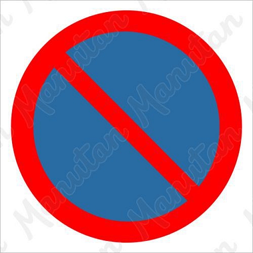 Zákaz stání, samolepka 210 x 210 x 0,1 mm