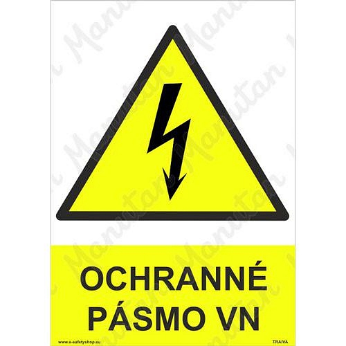 Ochranné pásmo VN, plast 297 x 420 x 2 mm A3