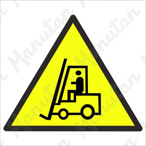 Pozor vozíky, plast 210 x 210 x 0,5 mm