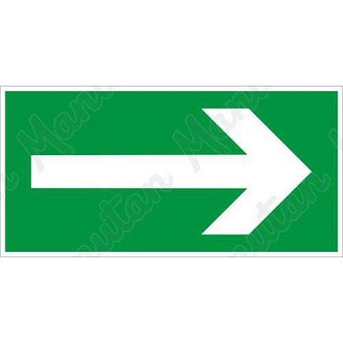 Směr k východu, samolepka 200 x 100 x 0,1 mm, transparentní