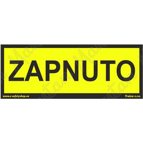 Zapnuto, plast 210 x 80 x 0,5 mm