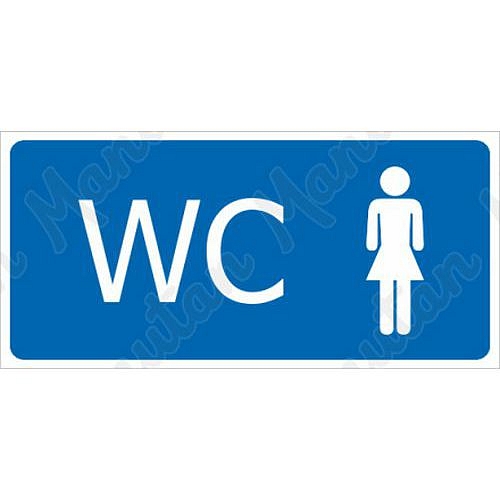 WC ženy, plast 190 x 90 x 0,5 mm