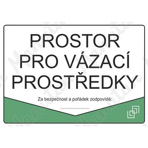 Prostor pro vázací prostředky, plast 297 x 210 x 0,5 mm A4