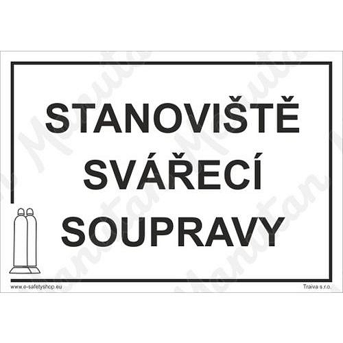 Stanoviště svářecí soupravy, plast 297 x 210 x 0,5 mm A4