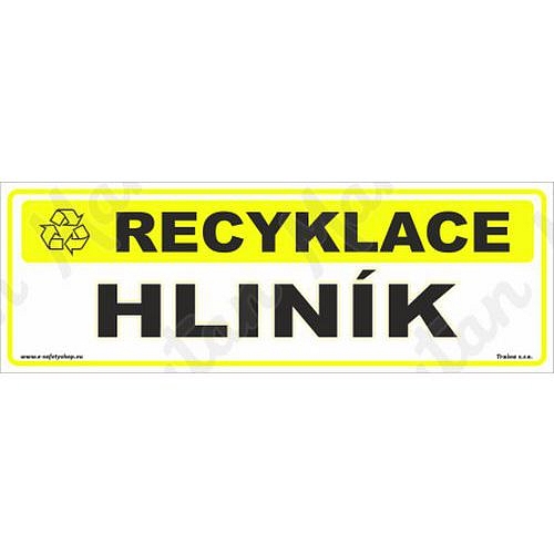 Recyklace hliník, plast 290 x 100 x 0,5 mm