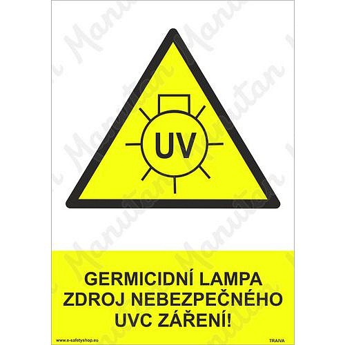 Germicidní lampa, plast 210 x 297 x 0,5 mm A4