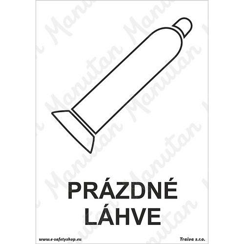 Prázdné láhve, plast 148 x 210 x 2 mm A5