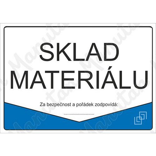 Sklad materiálu, plast 297 x 210 x 0,5 mm A4