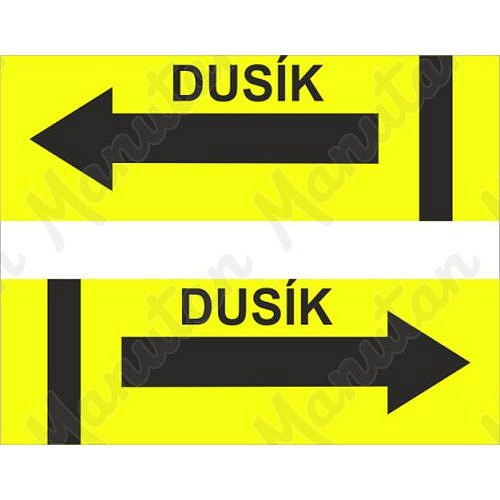 Dusík, samolepka 200 x 97 x 0,1 mm vlevo