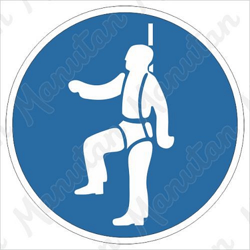 Používej výstroj k upoutání, samolepka 40 x 40 x 0,1 mm, arch 35 ks