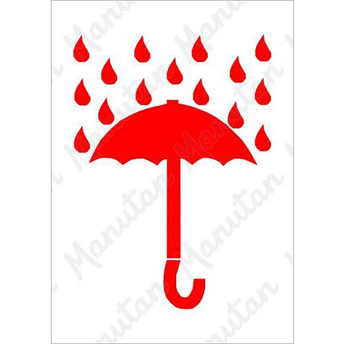 Chránit před vlhkem, samolepka 74 x 105 x 0,1 mm