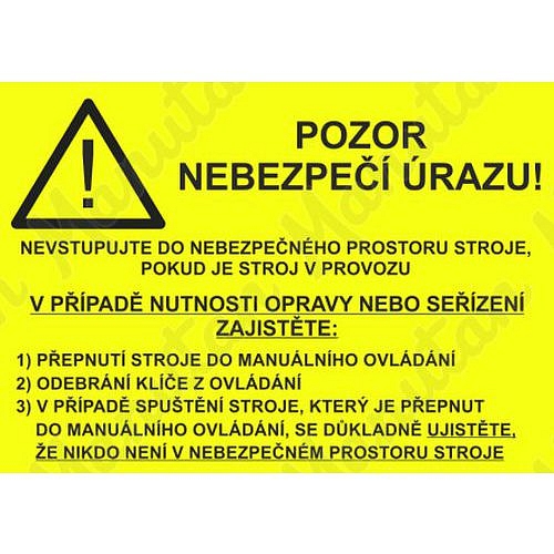 Ke svařovacím robotům, samolepka 297 x 210 x 0,1 mm A4