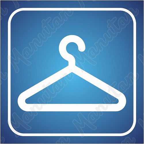 Šatna, samolepka 95 x 95 x 0,1 mm, 2 ks