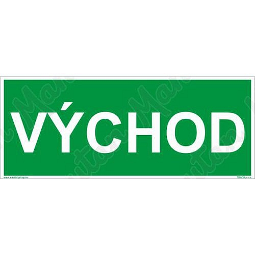 Východ, samolepka 300 x 120 x 0,1 mm