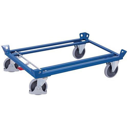 Transportní plošina na palety, do 500 kg, 127 x 87 x 35 cm, modrá