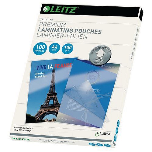 Laminovací kapsy Leitz UDT A4 100 mic, 100 ks