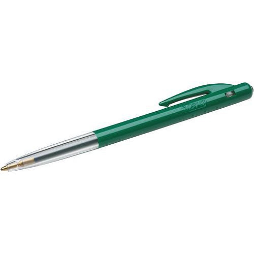 Kuličkové pero BIC M10, 50 ks, zelené