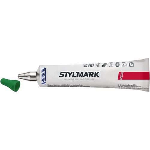 Průmyslový popisovač v tubě Stylmark, zelená