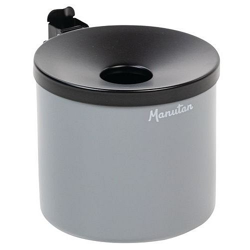 Nástěnný popelník Manutan Expert Round, šedý