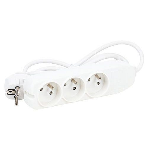 Prodlužovací kabel Manutan Expert, 3 zásuvky, 1,35 m