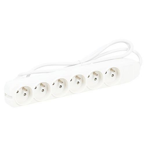 Prodlužovací kabel Manutan Expert, 6 zásuvek, 1,35 m