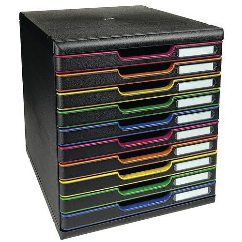 Zásuvkový modul Exacompta A4, 10 zásuvek