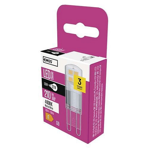 LED žárovka Classic JC, patice G9, 1,9 W, neutrální bílá