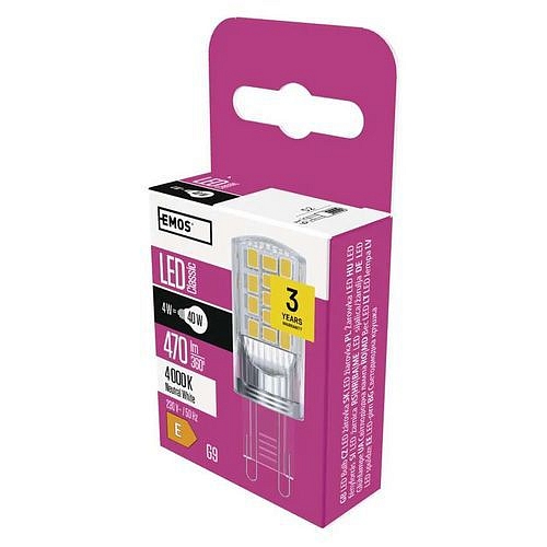 LED žárovka Classic JC, patice G9, 4 W, neutrální bílá