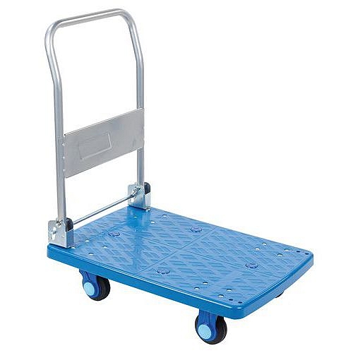 Plošinový vozík se sklopným madlem Manutan Expert Board, do 200 kg