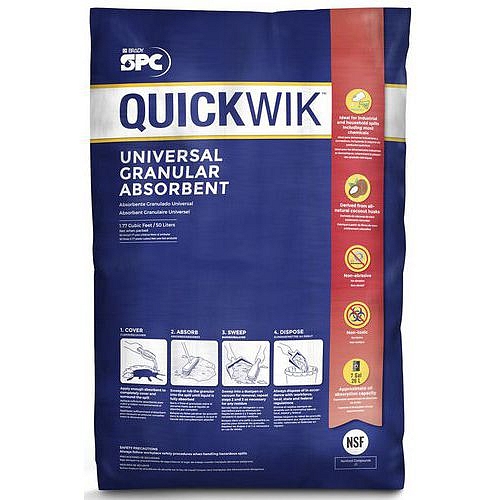 Sypký sorbent Quickwik, sorpční kapacita 26 l, balení 9 kg