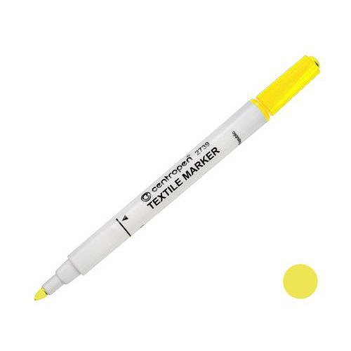 Popisovač CENTROPEN 2739 textil, žlutý