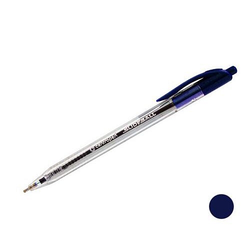 Propiska jednorázová CENTROPEN 2225 SlideBall Clicker, modrá
