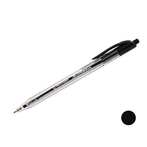Propiska jednorázová CENTROPEN 2225 SlideBall Clicker, černá