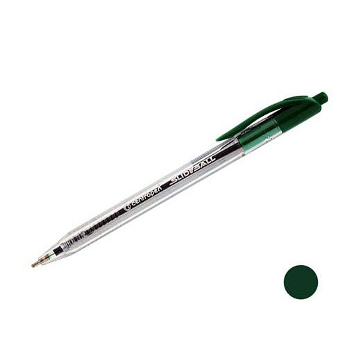 Propiska jednorázová CENTROPEN 2225 SlideBall Clicker, zelená