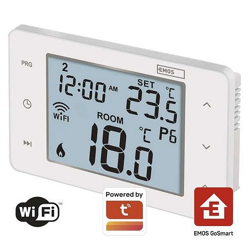 Pokojový WiFi GoSmart termostat P56201, programovatelný, drátový