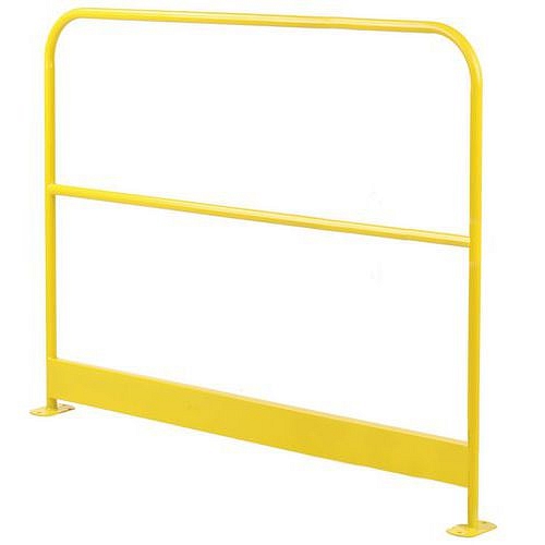 Kovová zábrana Manutan Expert Basic, žlutá, délka 150 cm