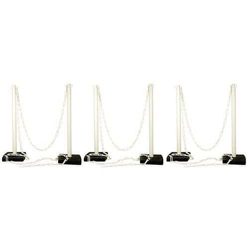 Plastový zahrazovací sloupek, 90 cm, bílé