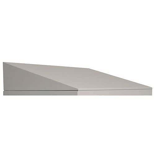 Šikmá stříška pro šatníky Vinco, 120 cm, šedá
