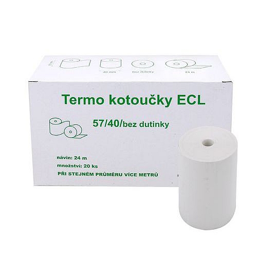 Kotouček do pokladny termocitlivý ECL 57/40 24m EET