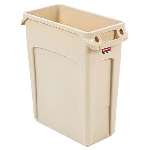 Odpadkový koš Slim Jim s ventilačními kanály 60 l béžový