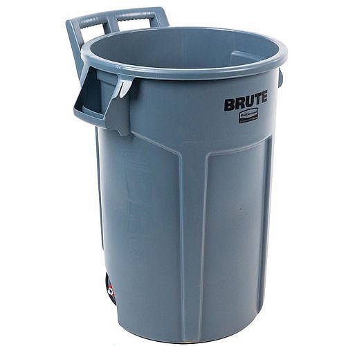 Pojízdný plastový kontejner Rubbermaid Brute, objem 166,5 l