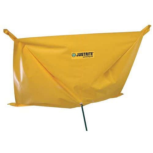 Stropní zábrana proti úniku vody Justrite, se smyčkami, 150 x 150 cm