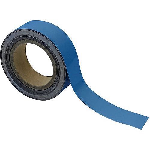 Magnetická páska na regály Manutan Expert, 10 m, modrá, šířka 40 mm