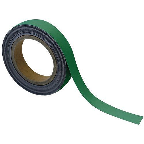 Magnetická páska na regály Manutan Expert, 10 m, zelená, šířka 25 mm