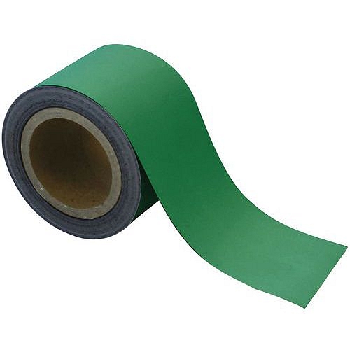Magnetická páska na regály Manutan Expert, 10 m, zelená, šířka 90 mm