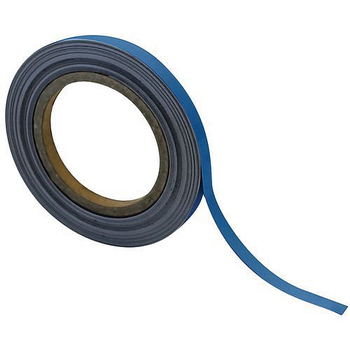 Magnetická páska na regály Manutan Expert, 10 m, modrá, šířka 10 mm