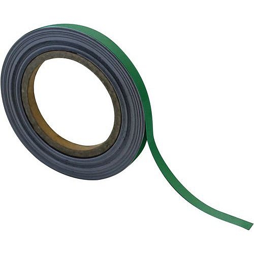 Magnetická páska na regály Manutan Expert, 10 m, zelená, šířka 10 mm